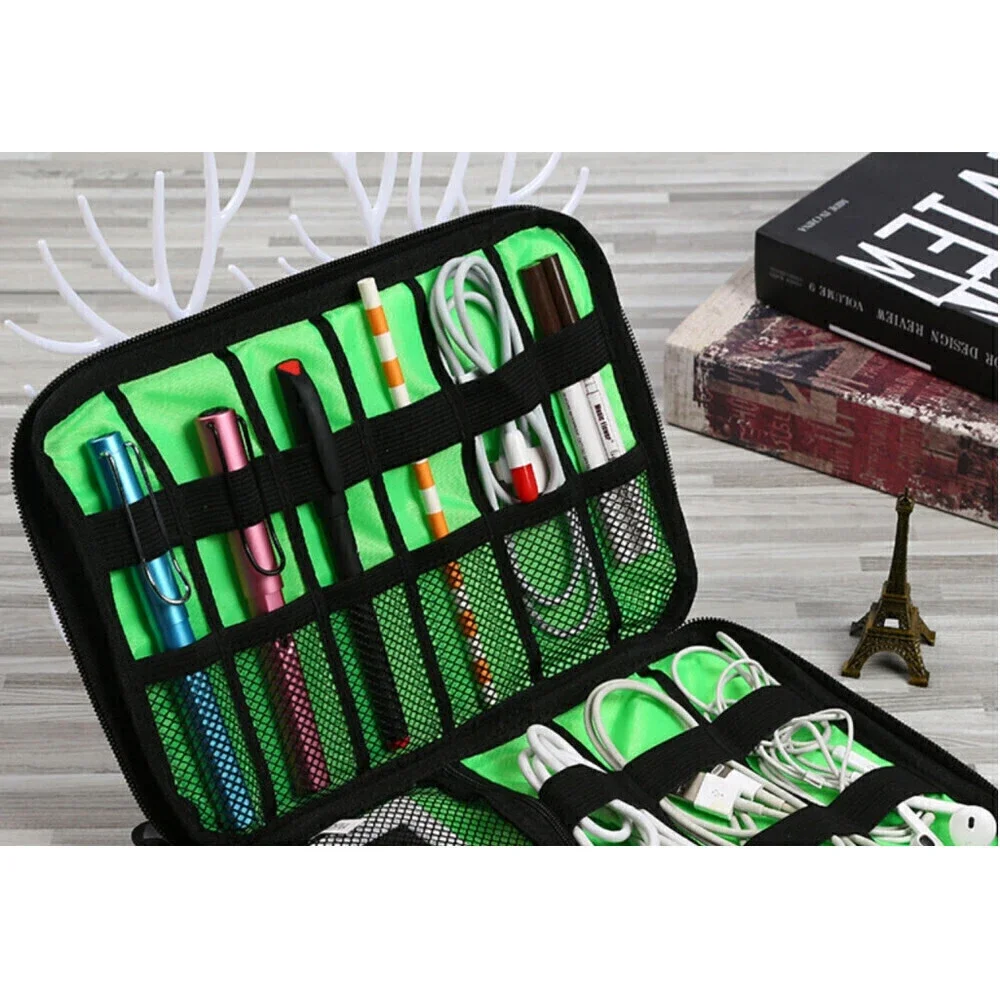 Electronic Device Storage Case In Camoflauge Brown Green